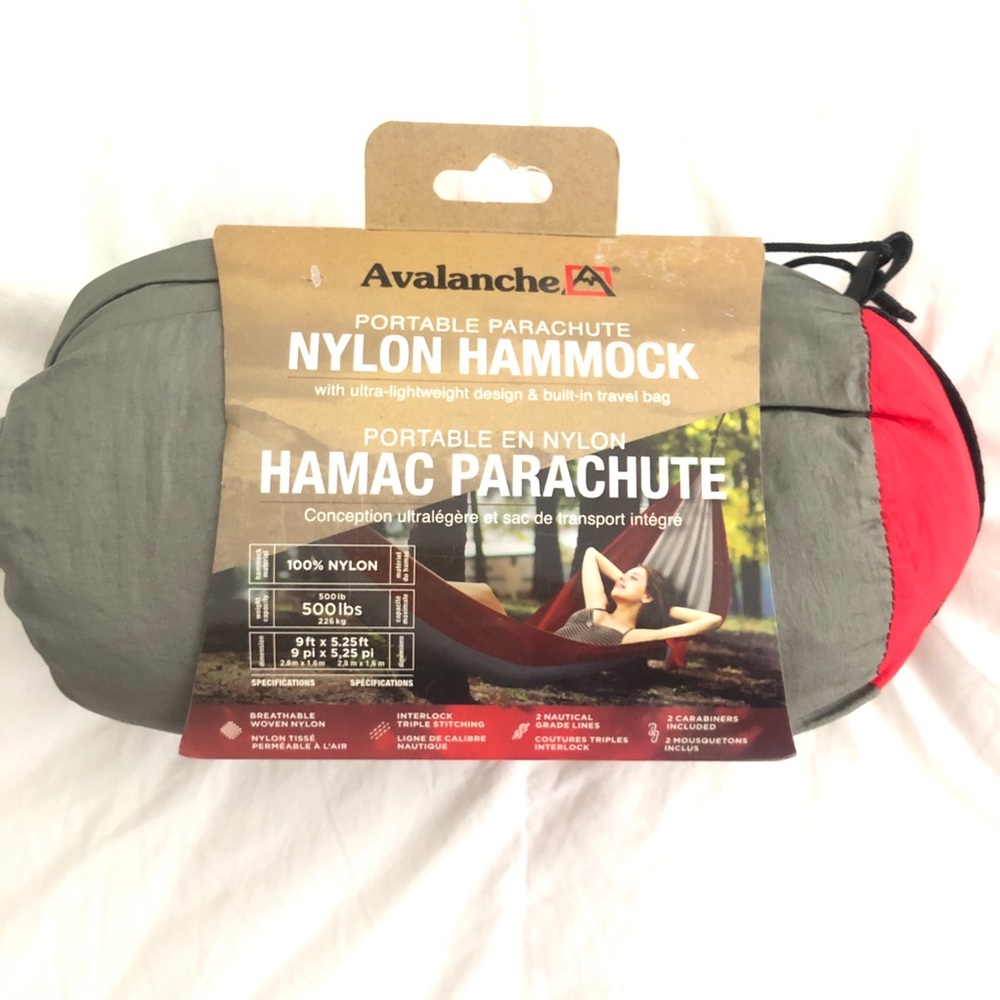 Avalanche Portable Parachute Nylon Hammock